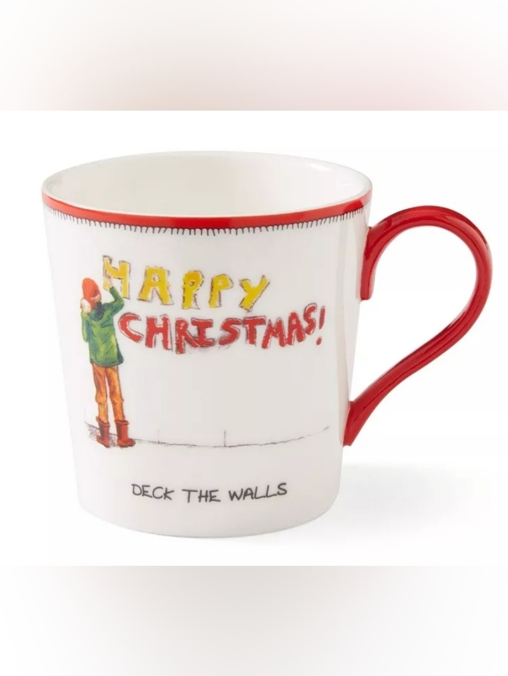 Kit Kemp for Spode - Christmas Doodles Deck The Walls Mug